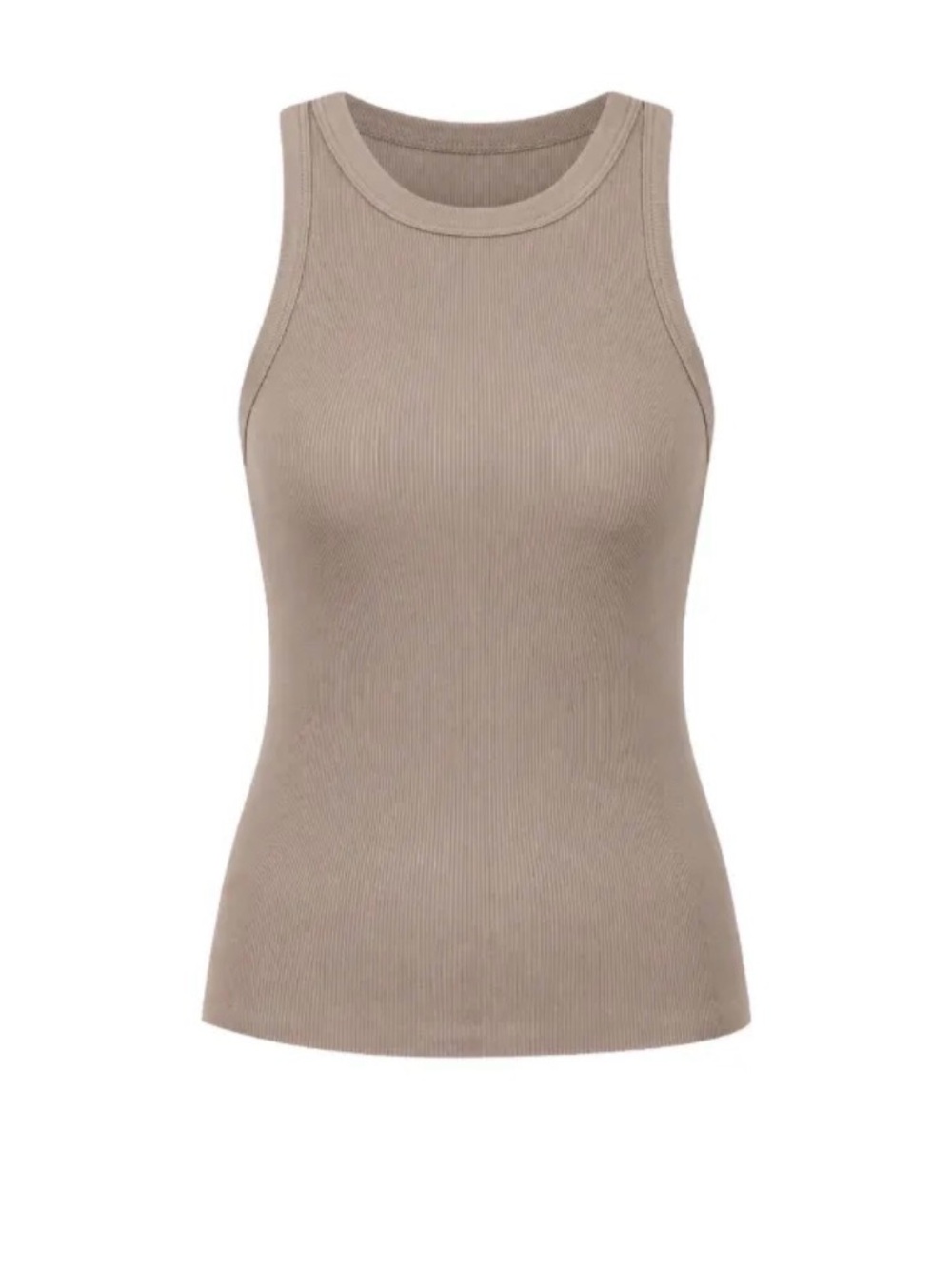 JAMES PERSE ribbed knit tank 0 taupe